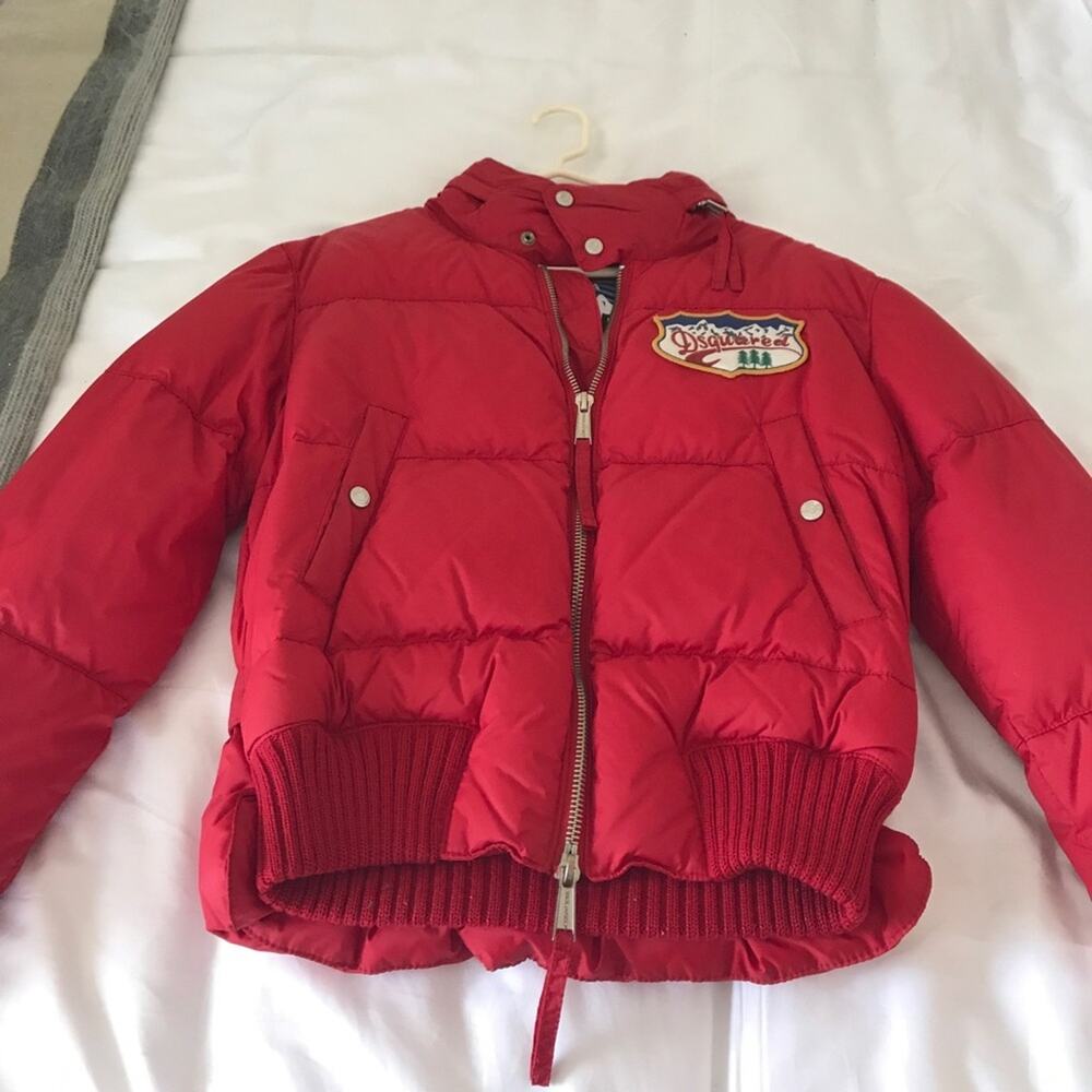 🗽🩶Dsquared Red Puffer Jacket